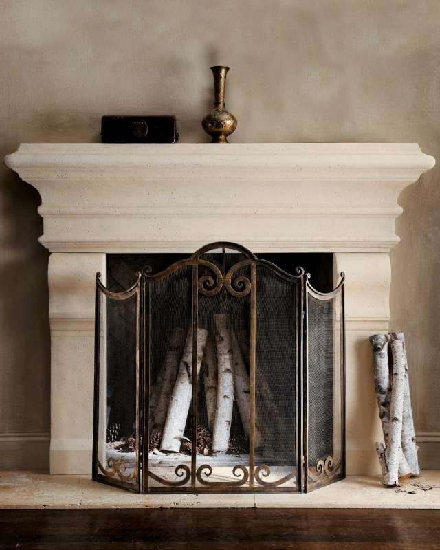 Large Stone Mantel